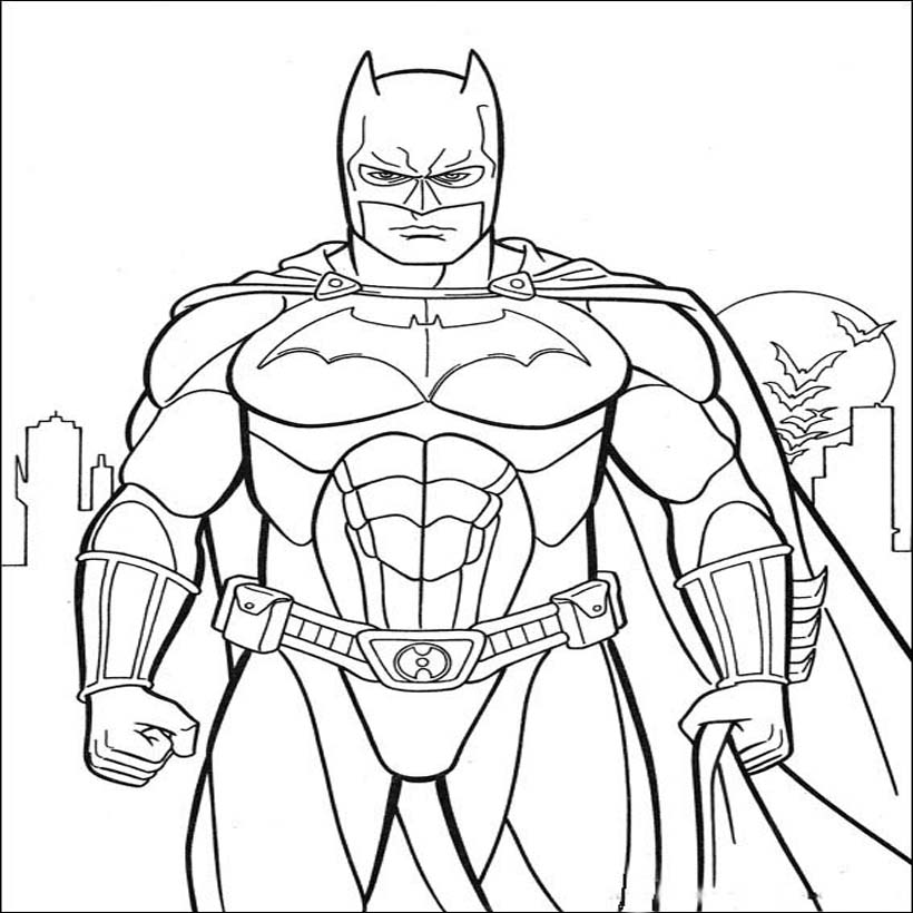 Plansa de colorat cu Batman 73 71